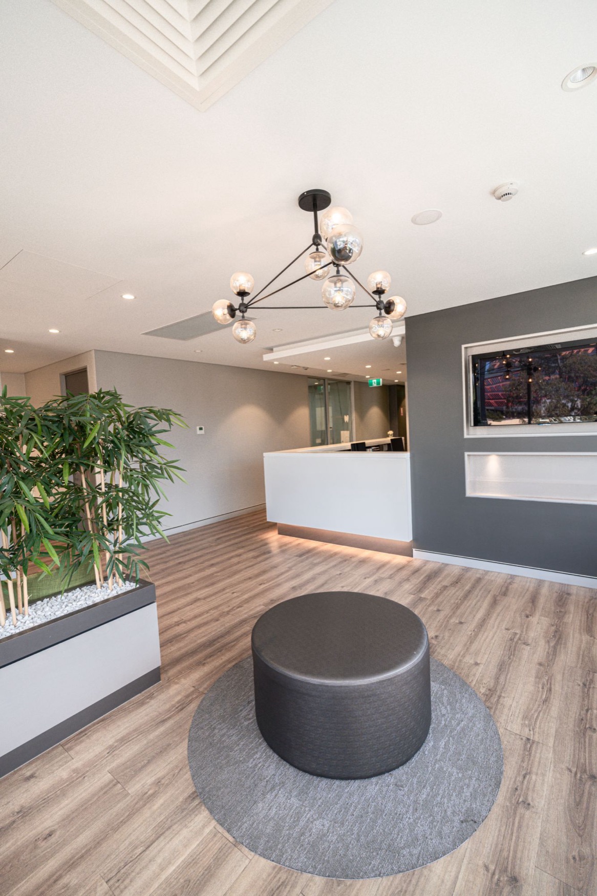Practice reception and waiting area